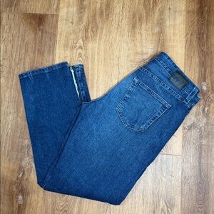 AG Adriano Goldschmied Ex Boyfriend Slouchy Slim Blue Denim Jeans JapaneseFabric